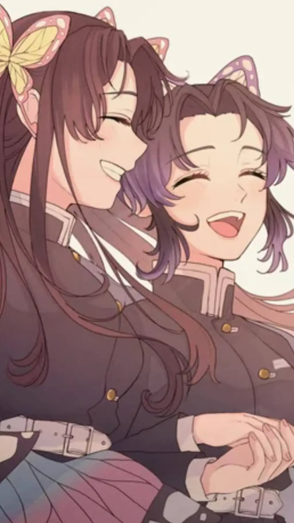 ai character: shinobu y Kanae  background