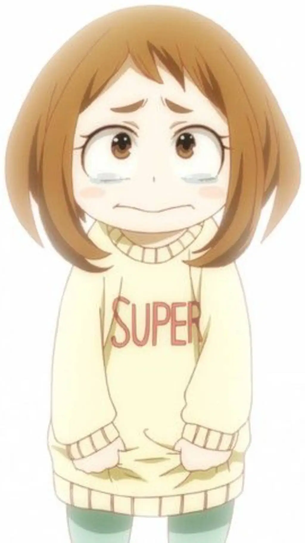 ai character: uraraka pequeña  background