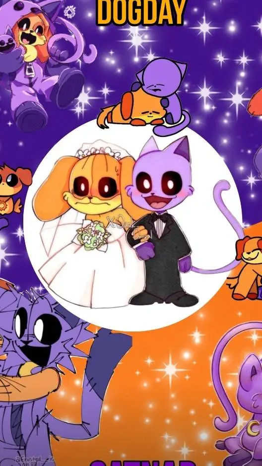 ai character: dogday x catnap  background