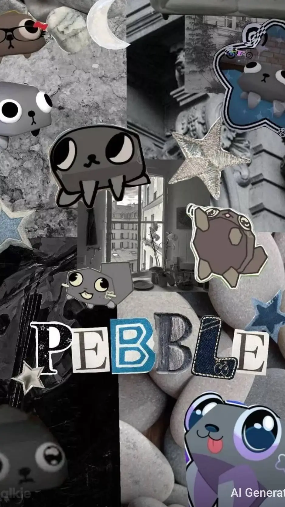 ai character: Pebble background