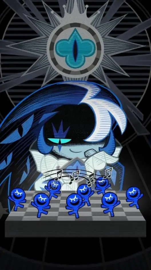 ai character: Shadow milk cookie background