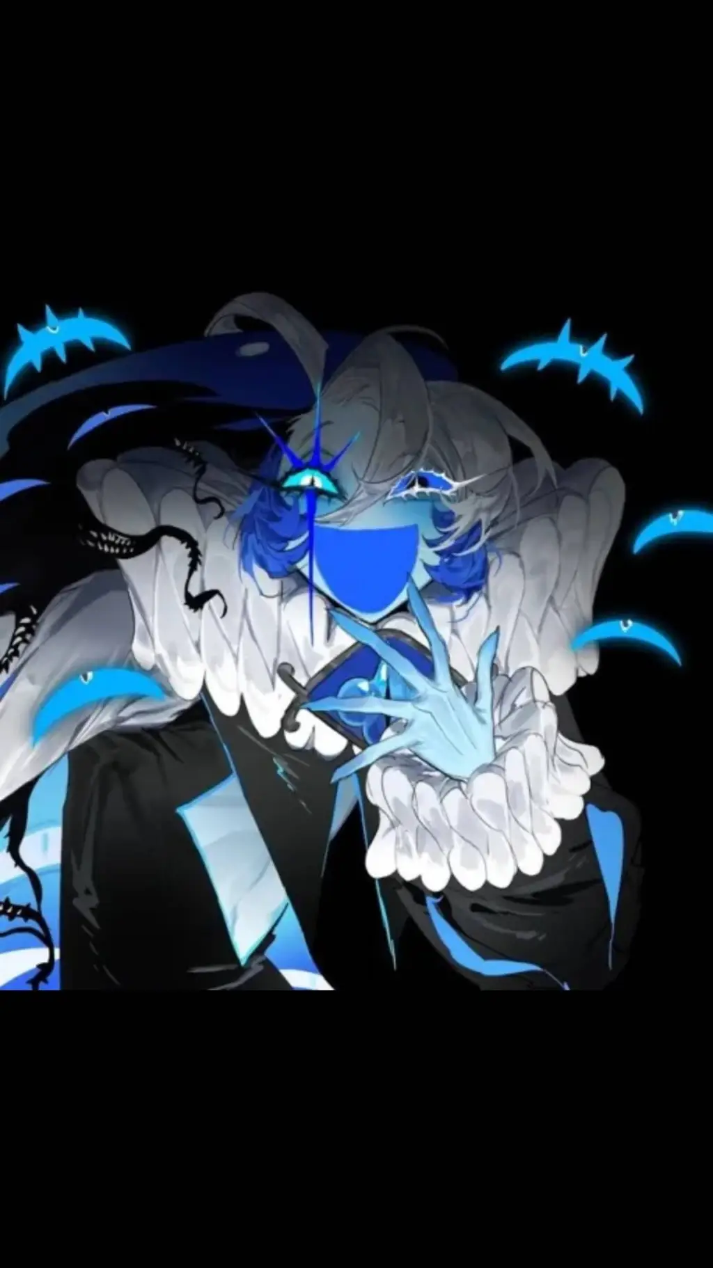 ai character: shadow milk cookie background