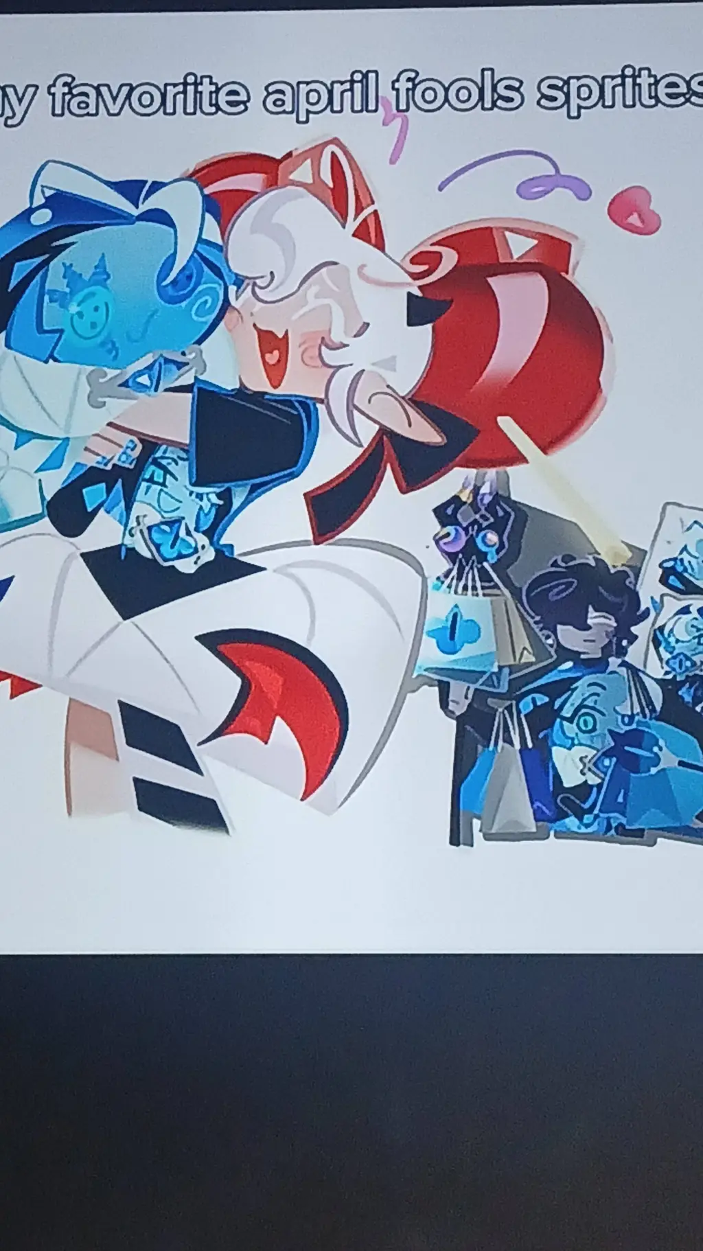 ai character: Candy apple cookie background