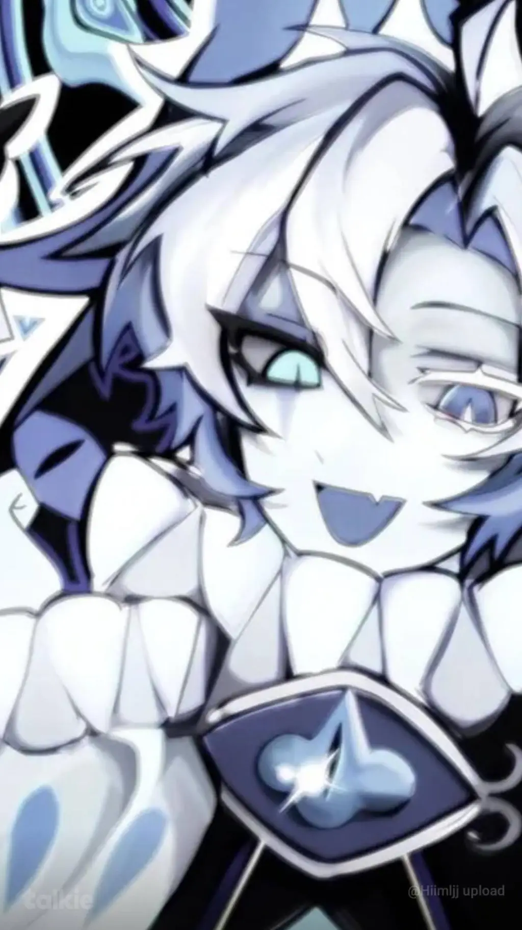 ai character: shadow milk cookie background