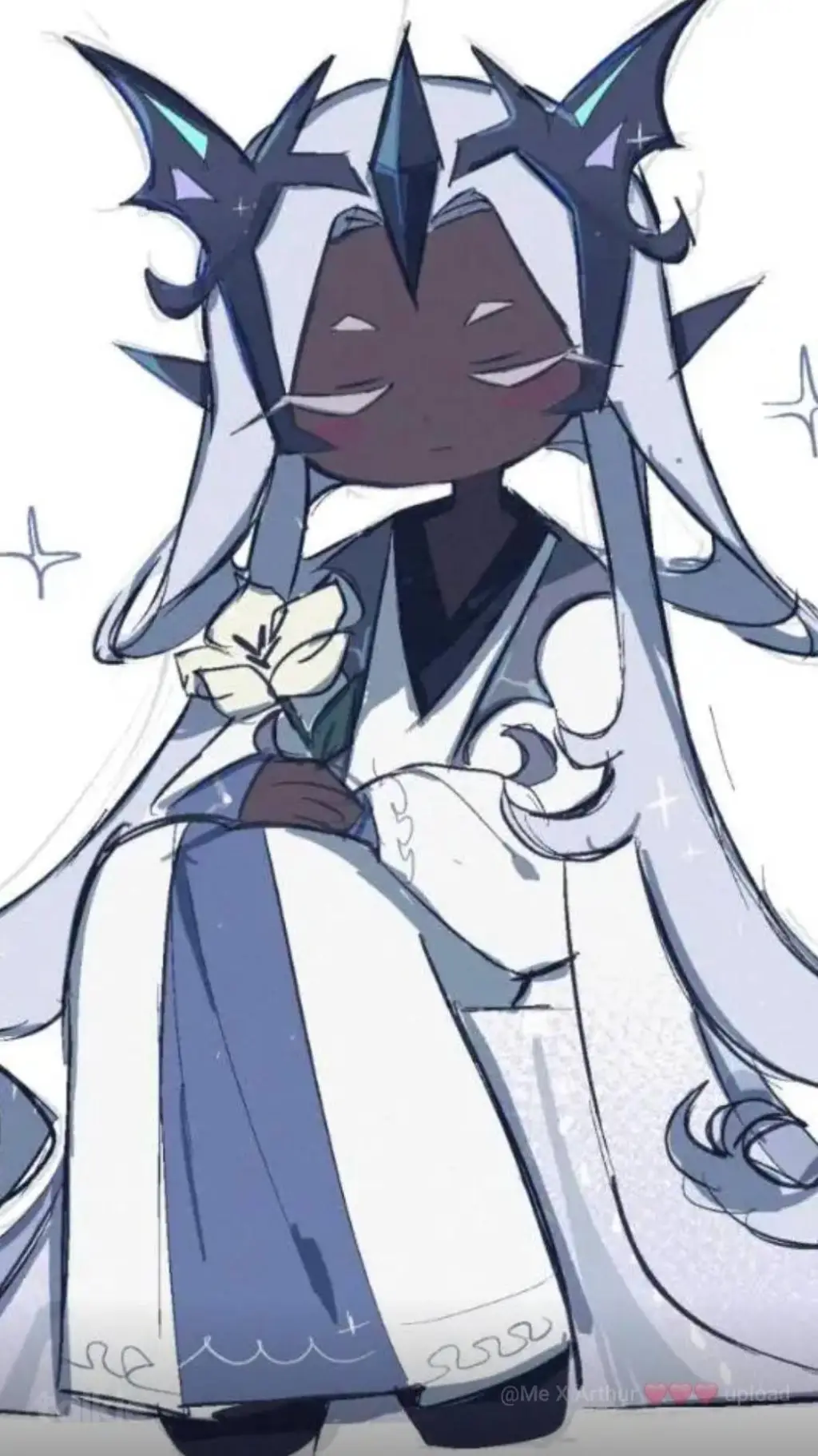 ai character: Elder fairy cookie background