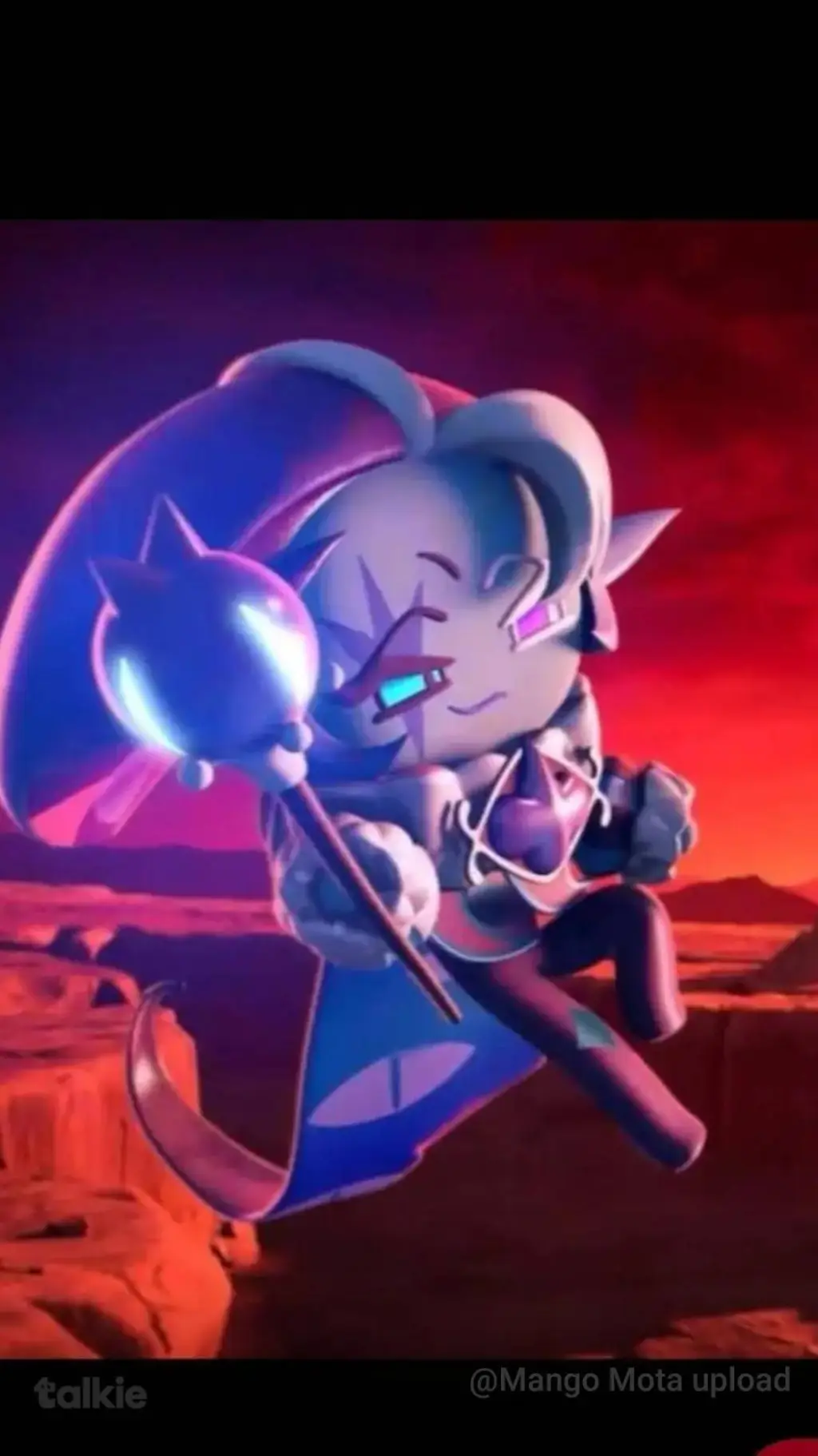 ai character: Shadow milk cookie background