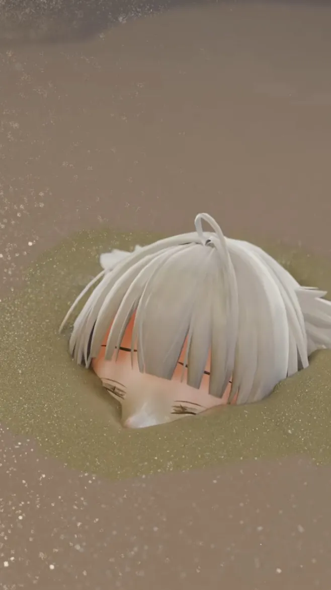 ai character: Kayla in quicksand background