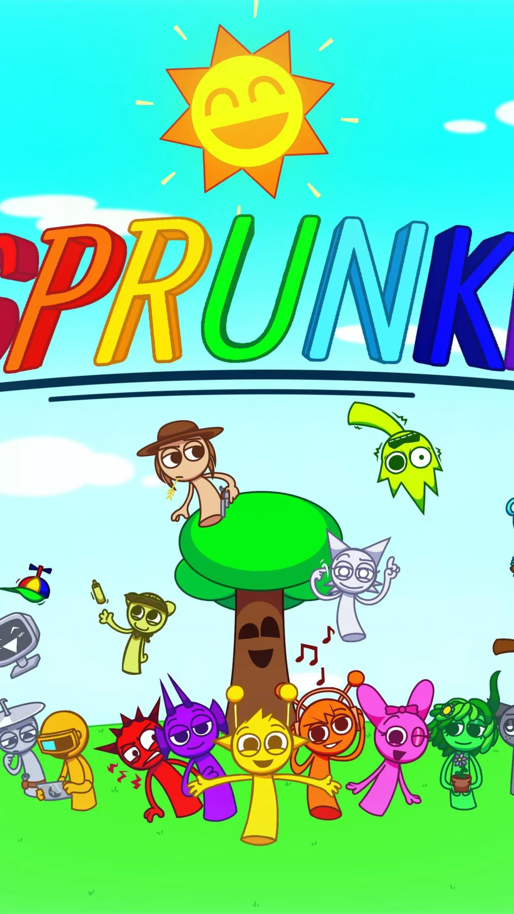 ai character: Sprunki! background