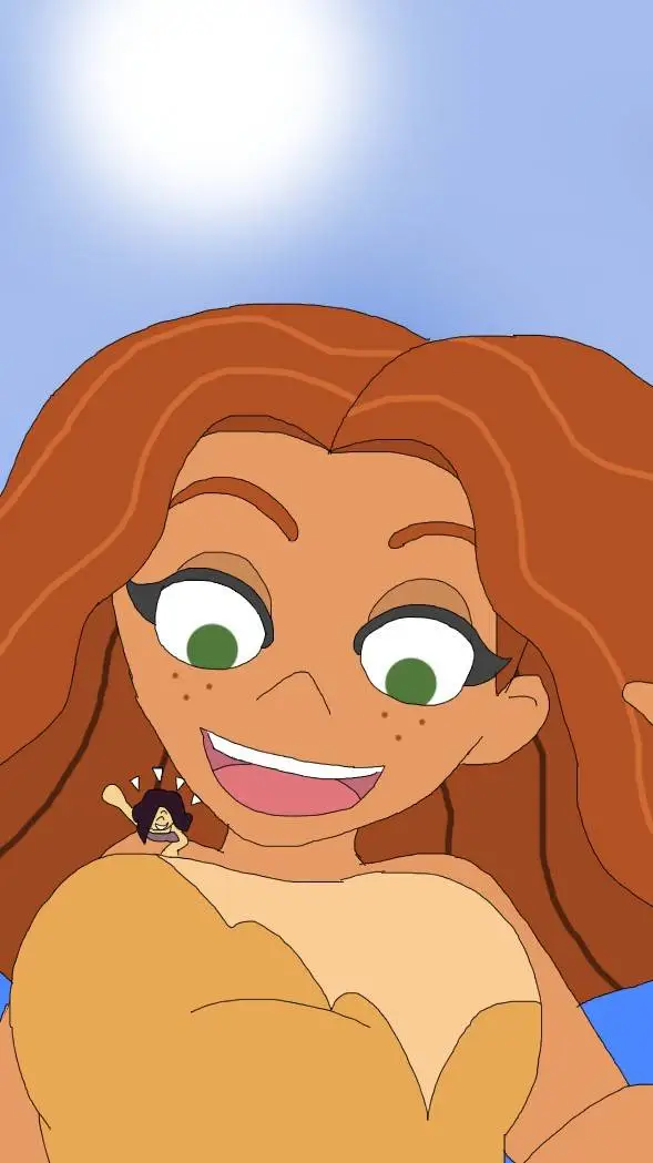 ai character: giantess eep background