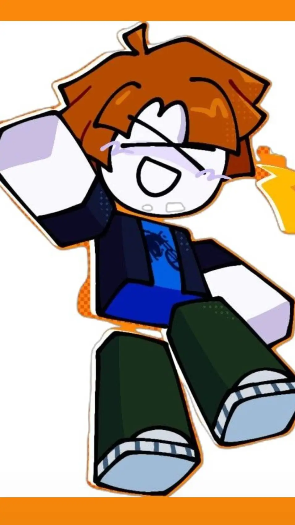 ai character: bacon hair  background