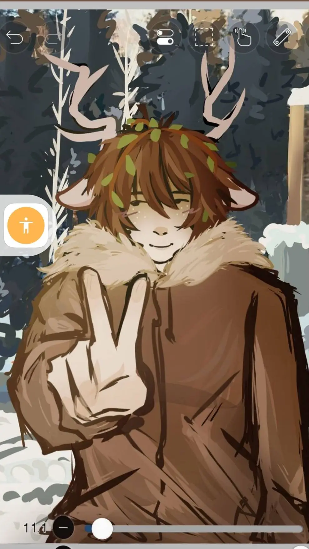 ai character: lonelytree  background