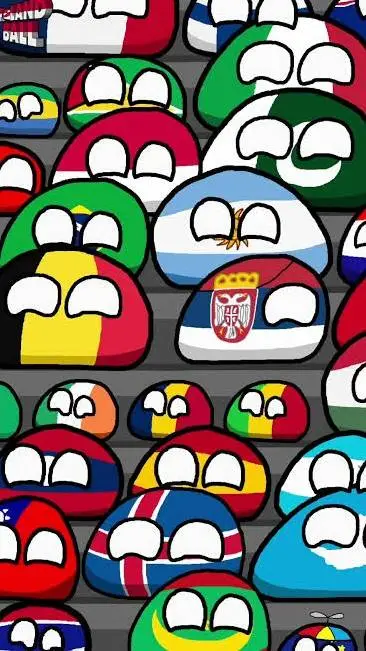 ai character: Countryballs background