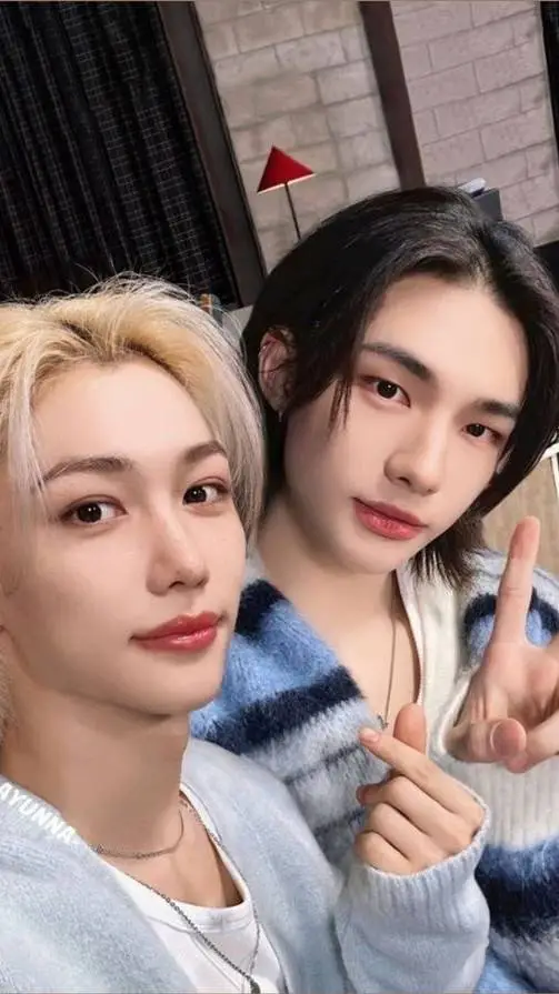 ai character: 🦦Hyunjin & Félix🐣 background