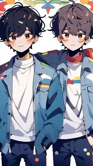 ai character: Dani y Santi background