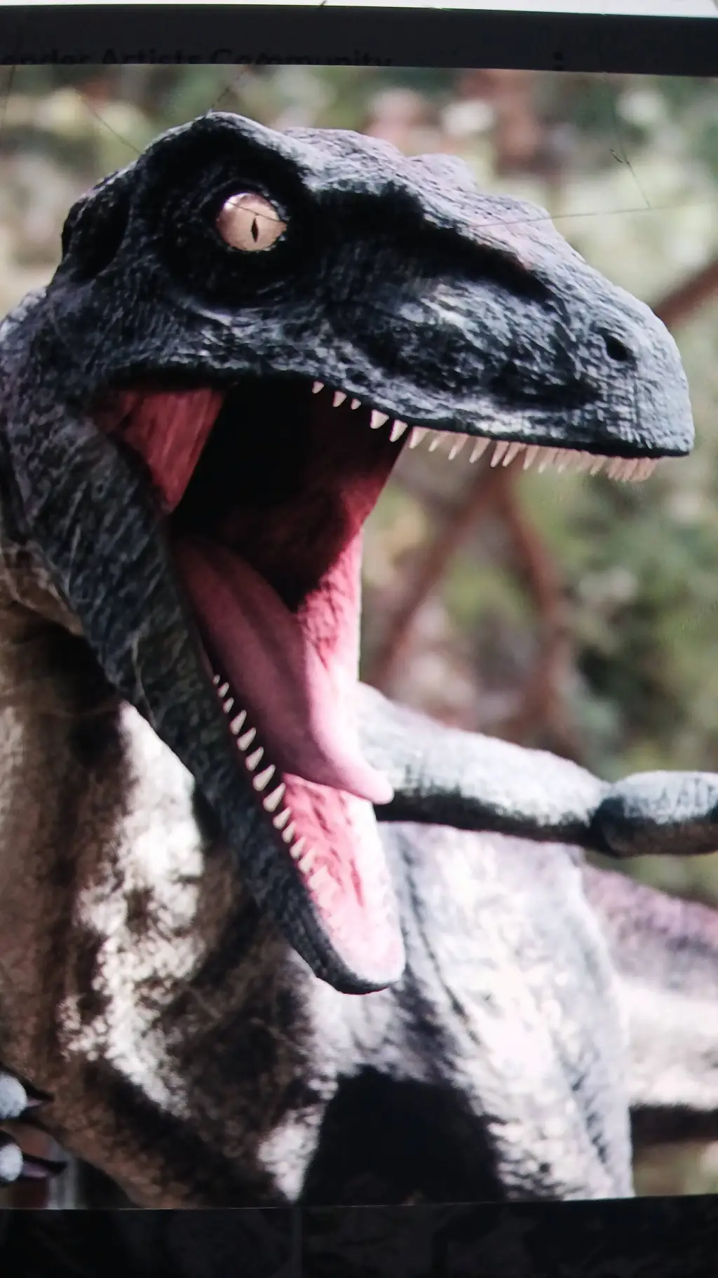 ai character: Velociraptor TF TG background