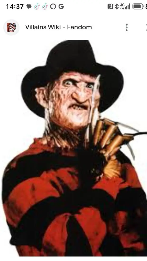 ai character: Freddy kruger background