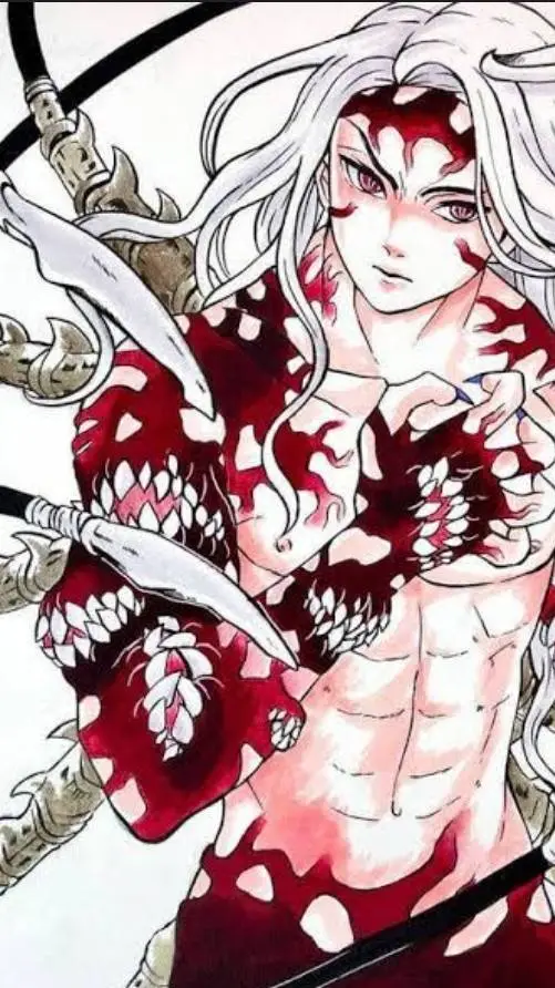 ai character: Muzan vs hashiras background
