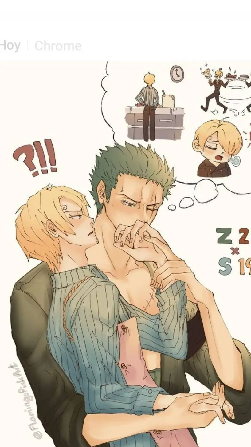 ai character: zoro x sanji background