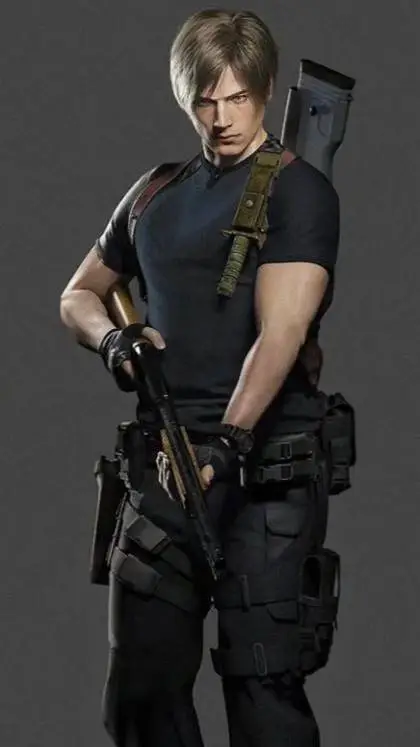 ai character: León Kennedy background