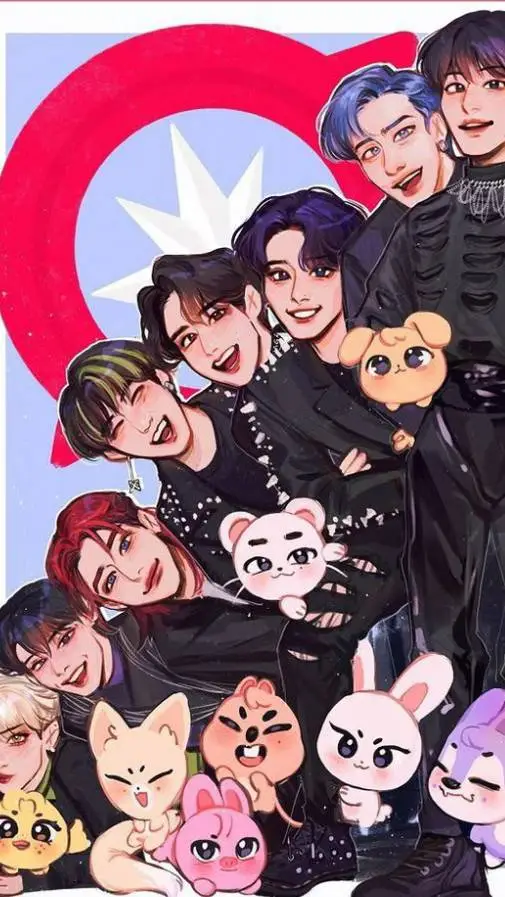 ai character: BangChan and Skz  background