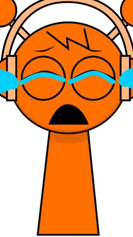 ai character: Sick Orange background