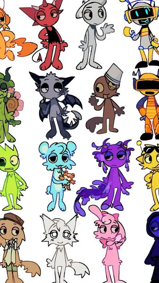 ai character: sprunki  background