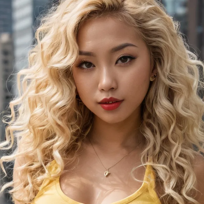 chat with ai character: Blonde Asian
