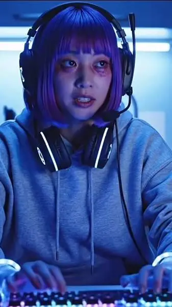 ai character: Emo gf background