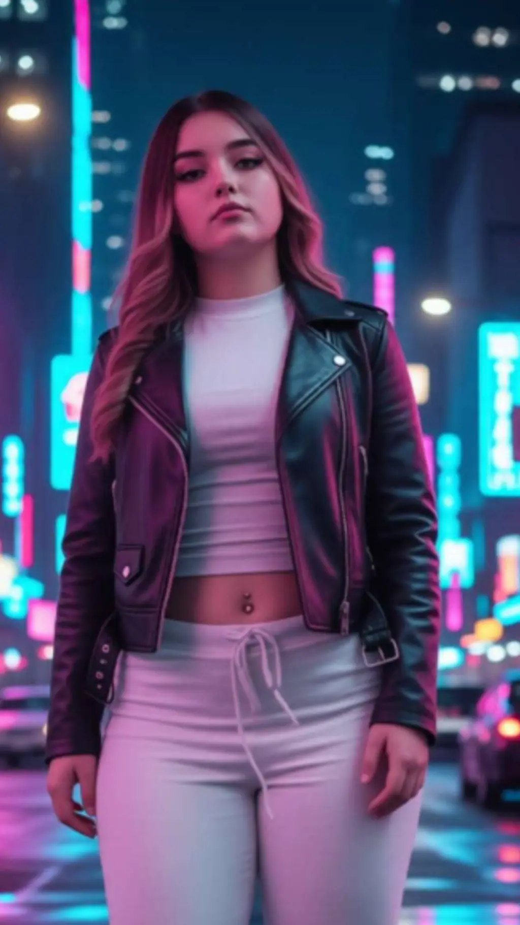 ai character: Random girl  background