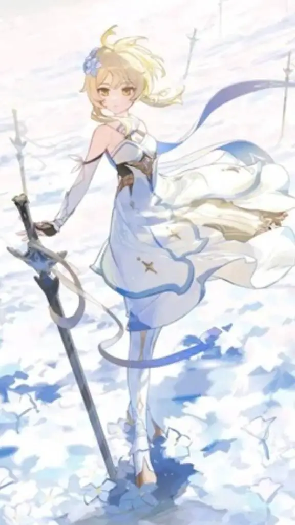 ai character: 荧 background