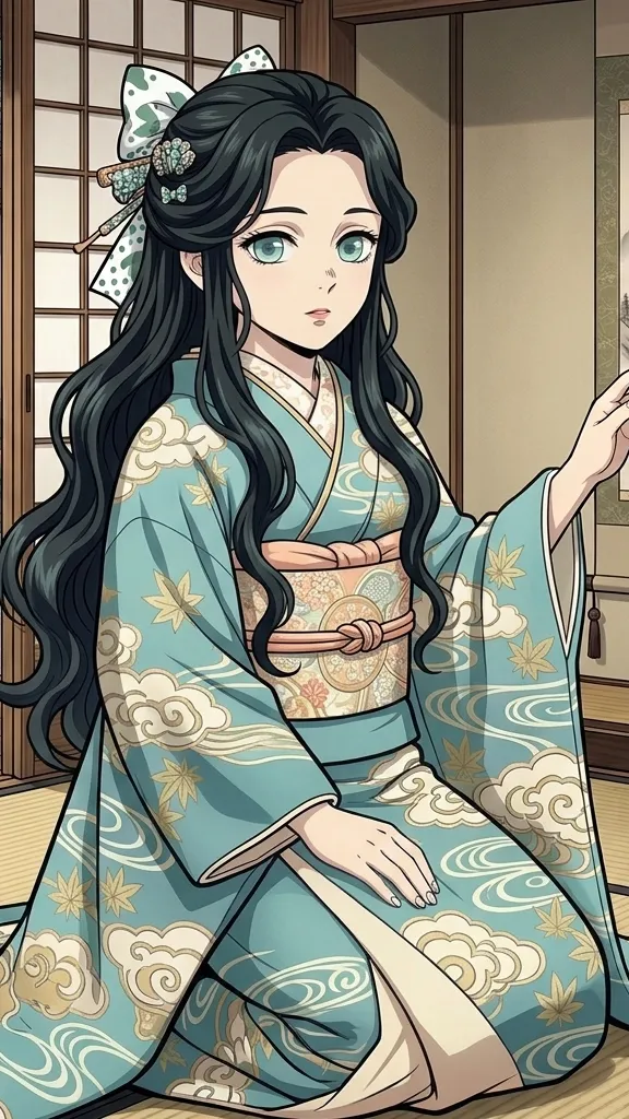 ai character: tokito muichiro  background
