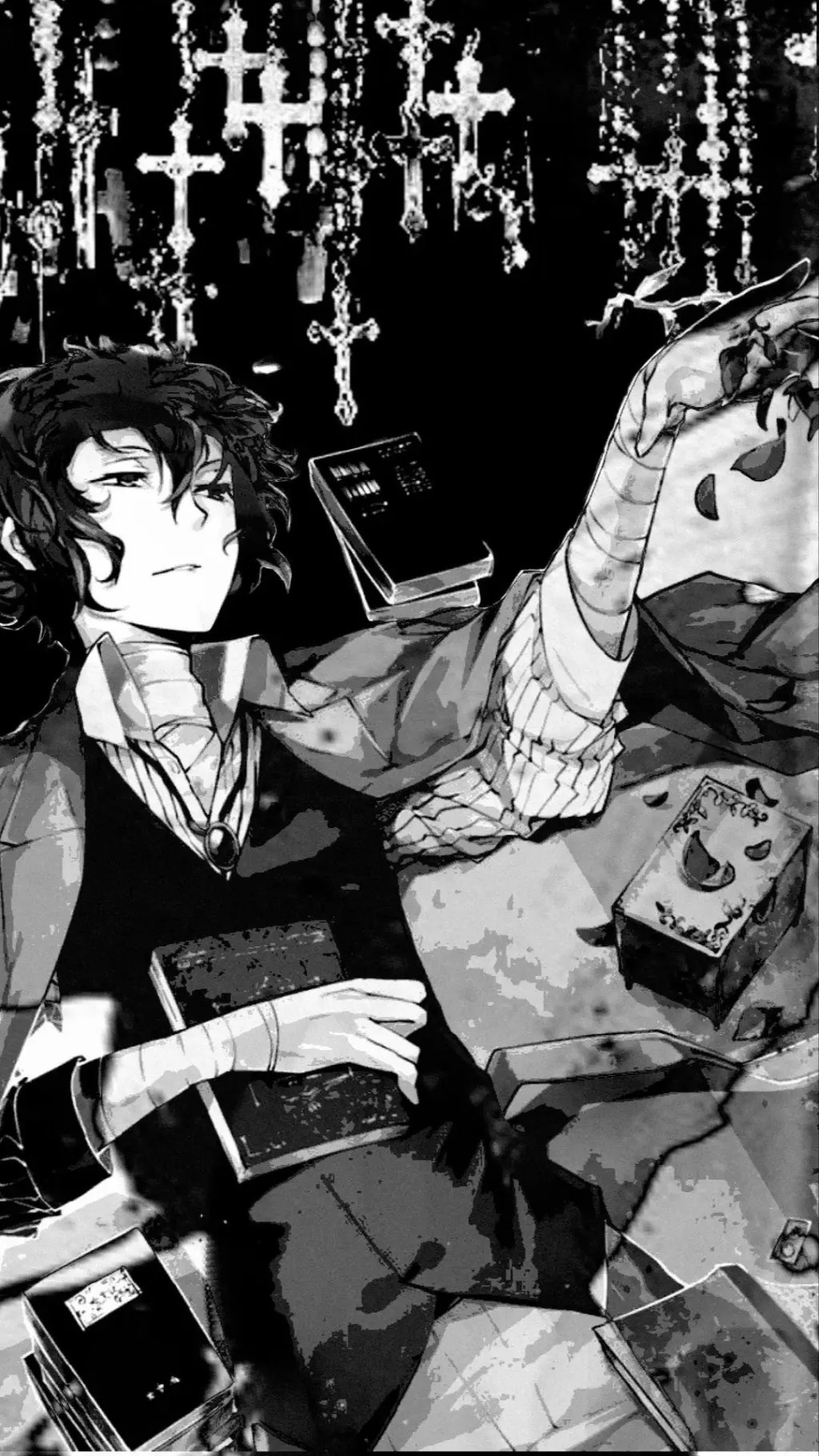 ai character: Osamu Dazai (pm) background