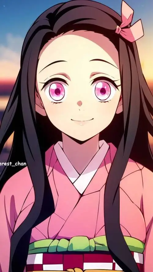 ai character: Nezuko chan background
