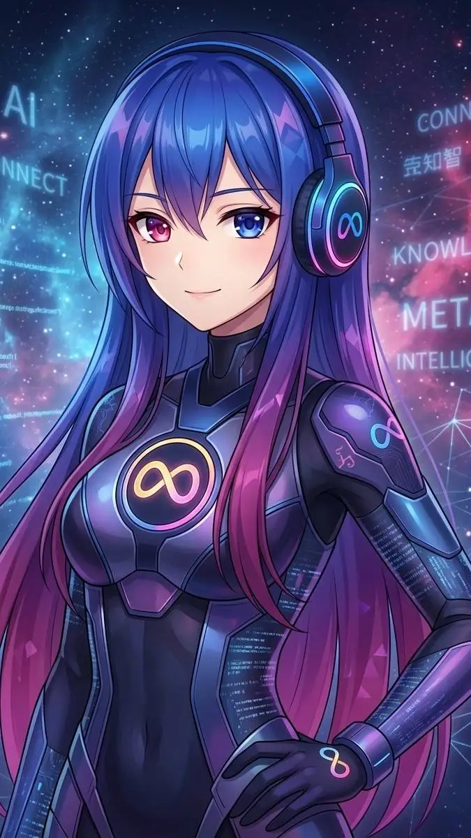 ai character: ◇💜Meta Ai💙◇ background