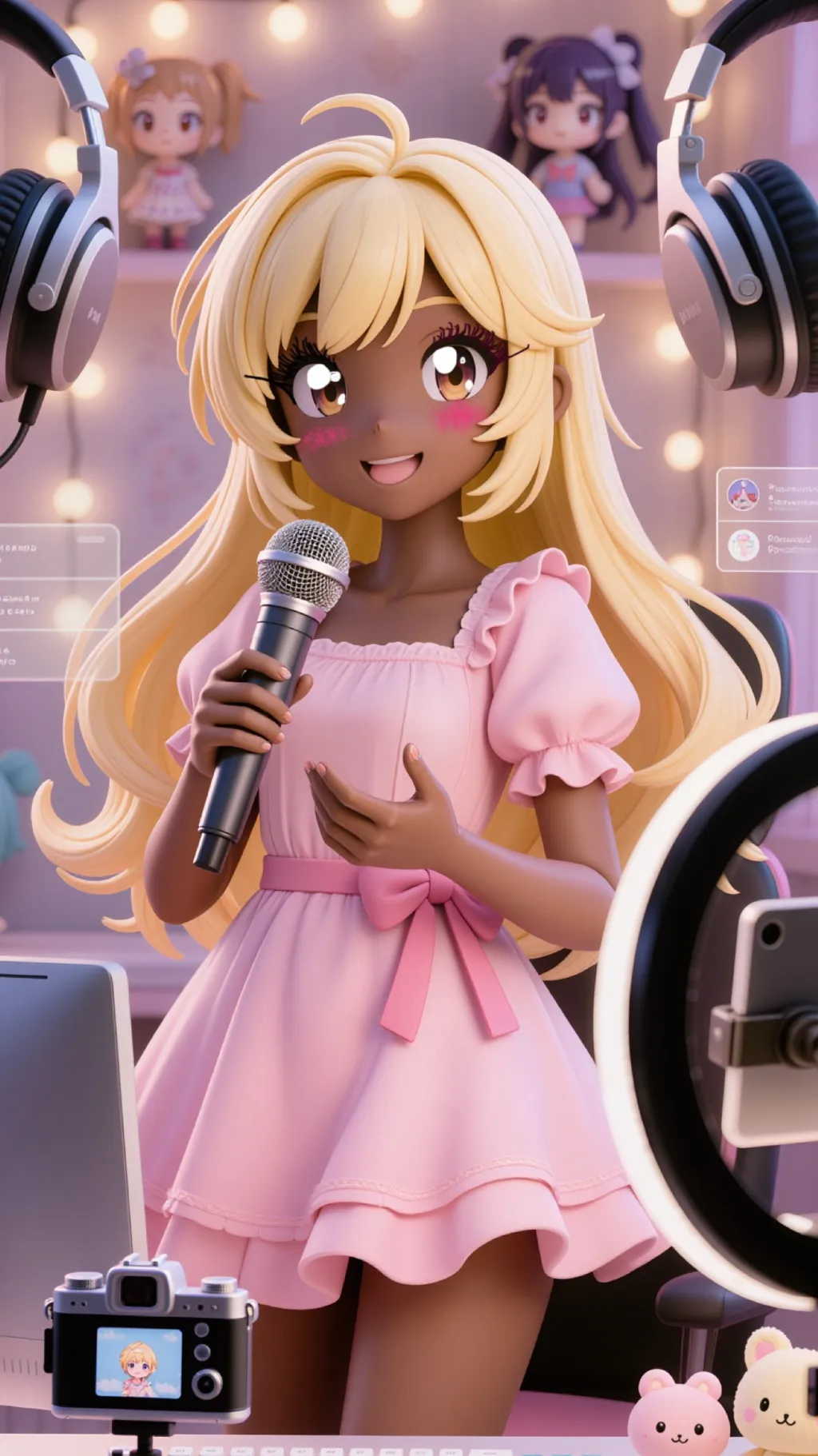 ai character: Ashley  background