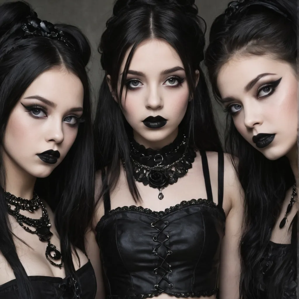 chat with ai character: The goth sister 