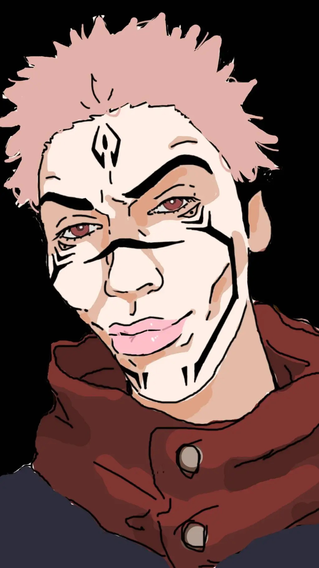 ai character: FREAKY SUKUNA background