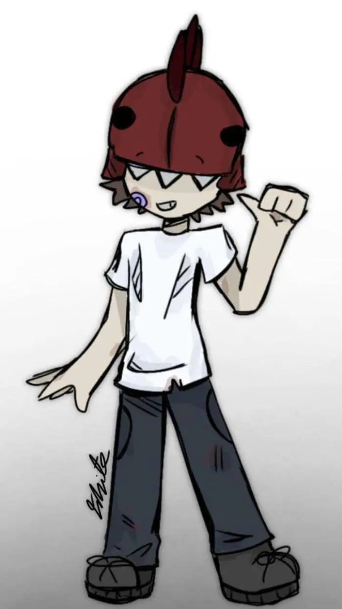 ai character: Dino kid background