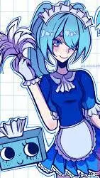 ai character: 🩵~tisha~💙 background
