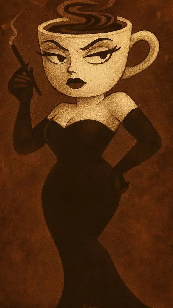 ai character: espressona signora background
