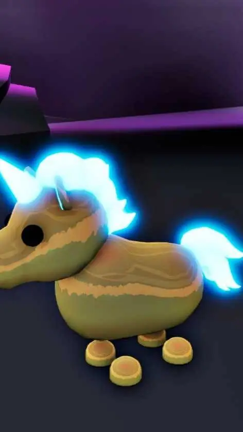 ai character: Neon Golden Uni background