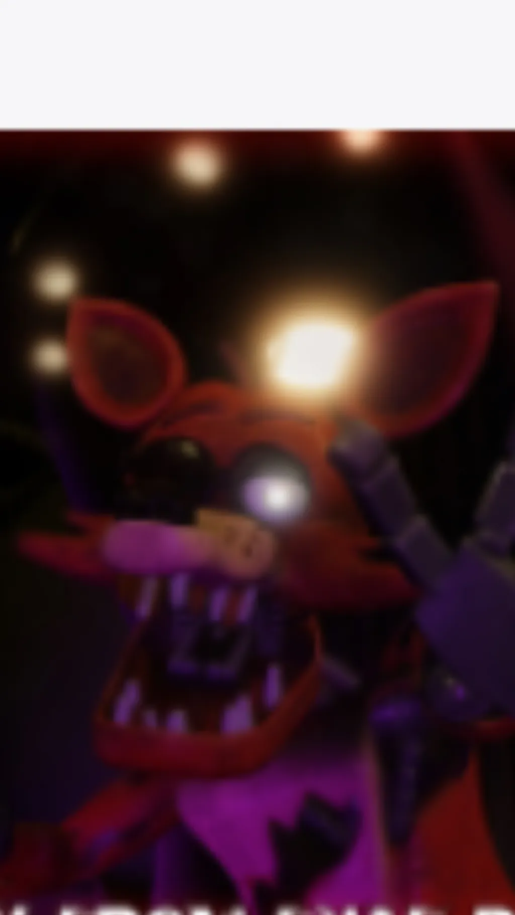ai character: Foxy ￼ background