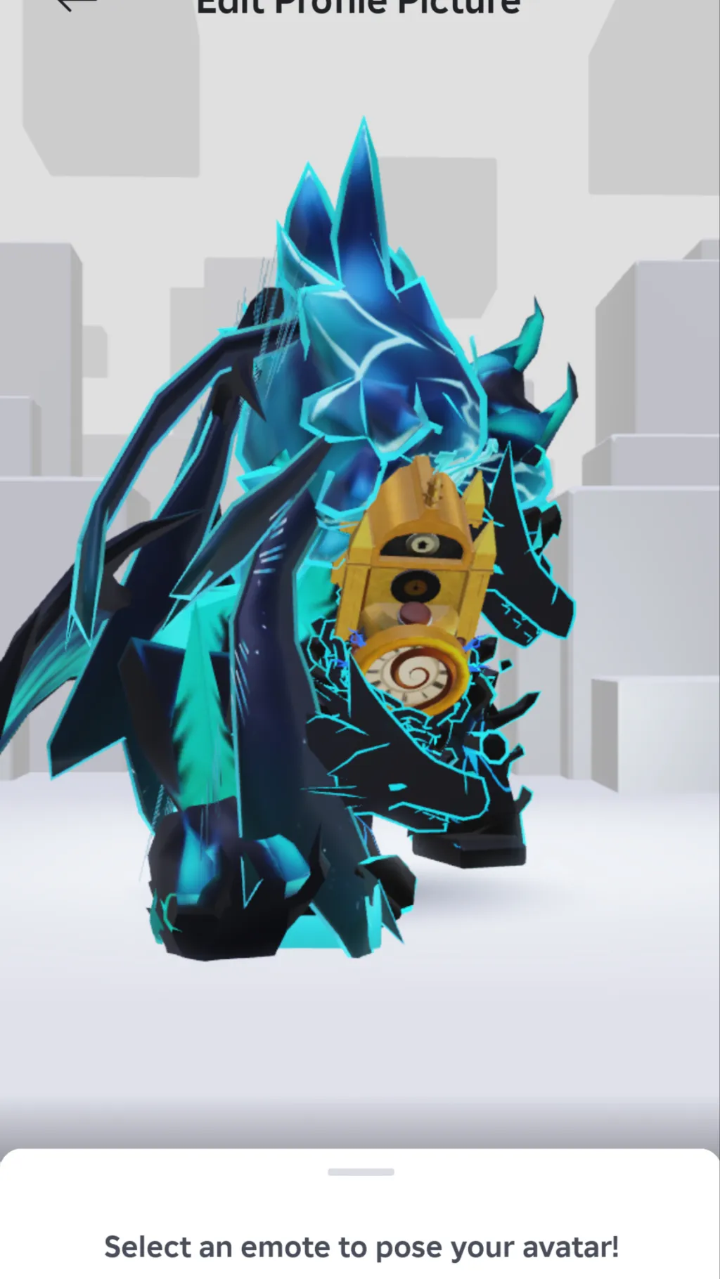 ai character: Blue guy ￼ background