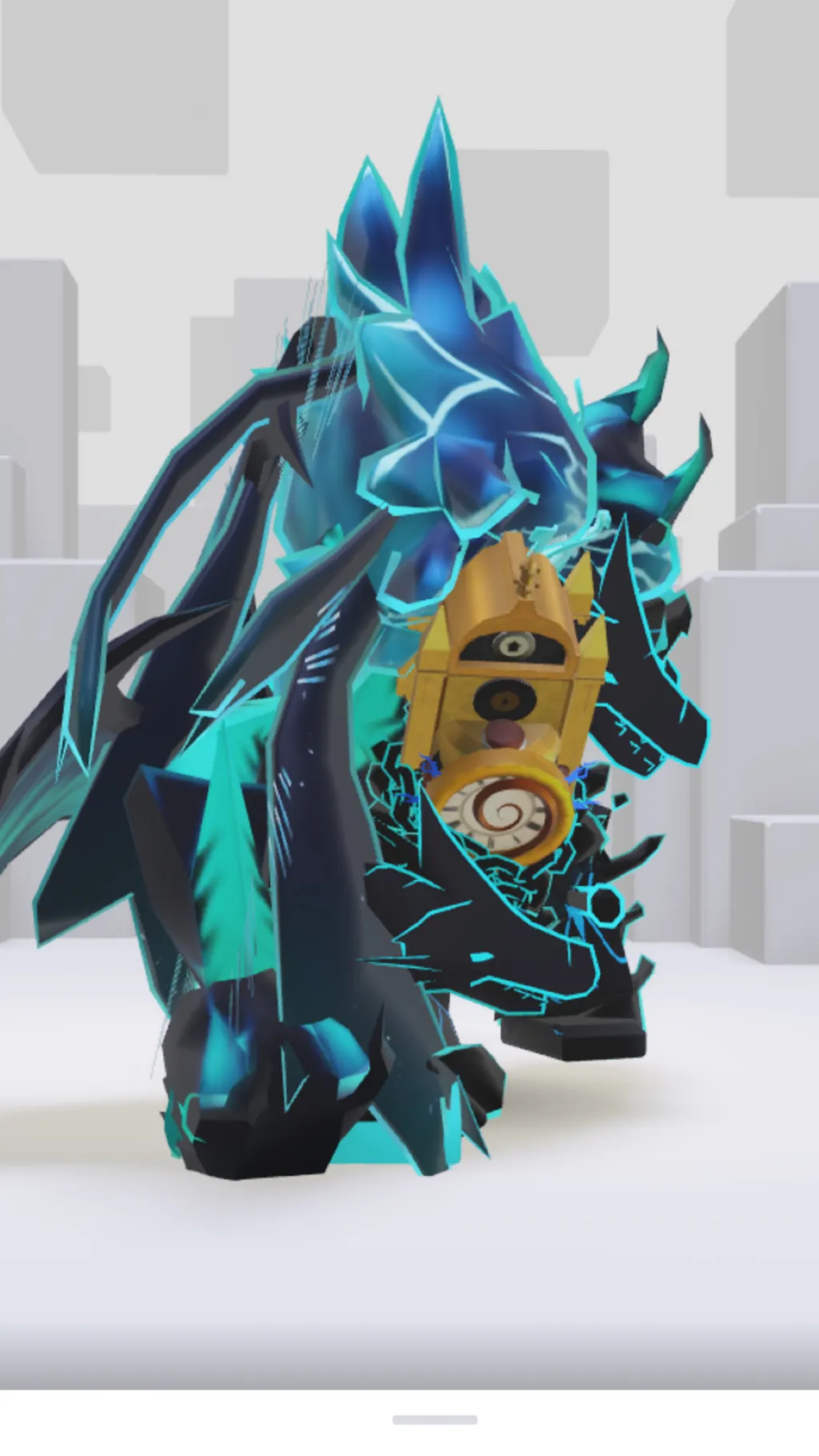 ai character: The blue guy ￼ background