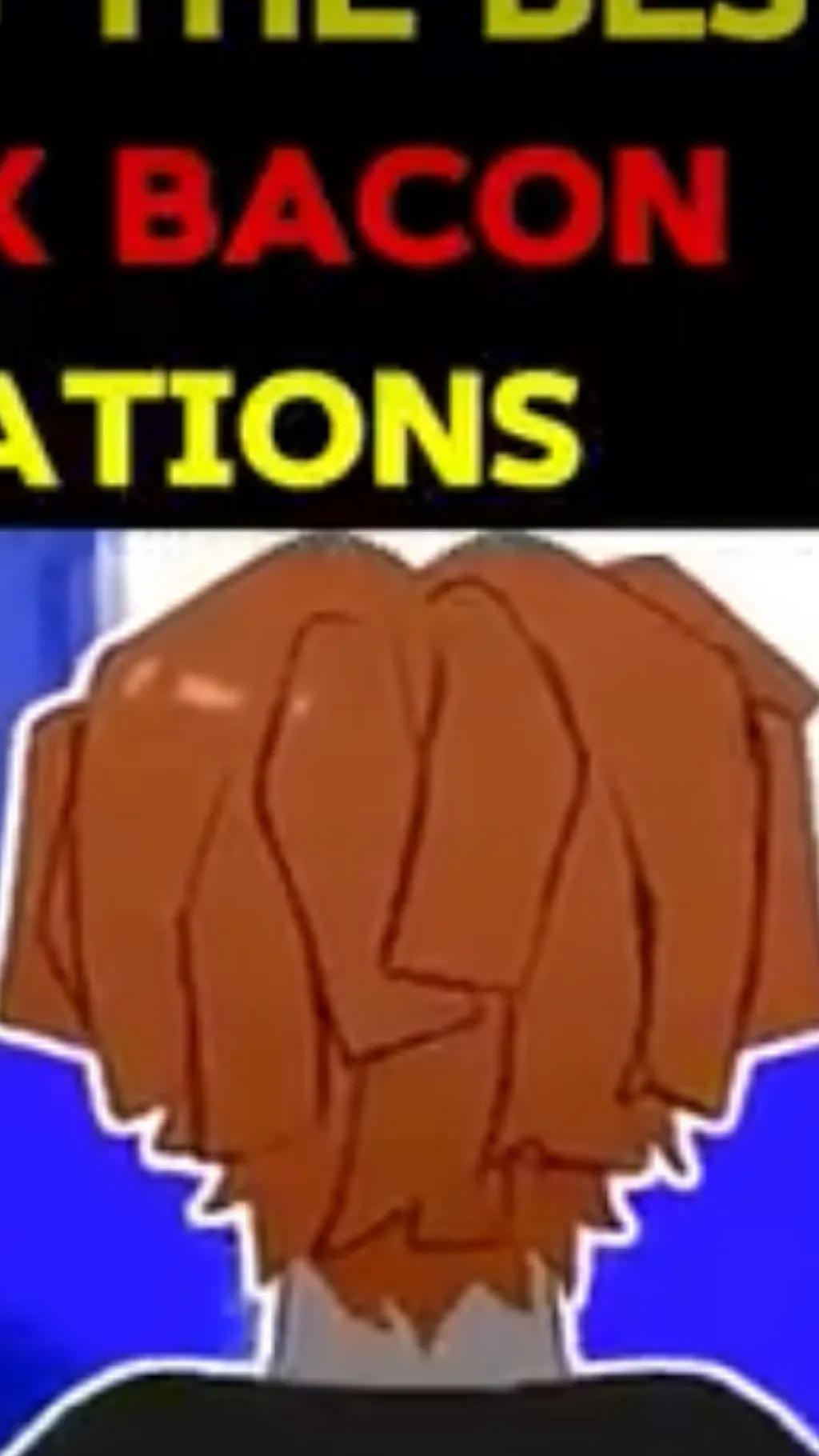 ai character: Freaky bacon ￼ background