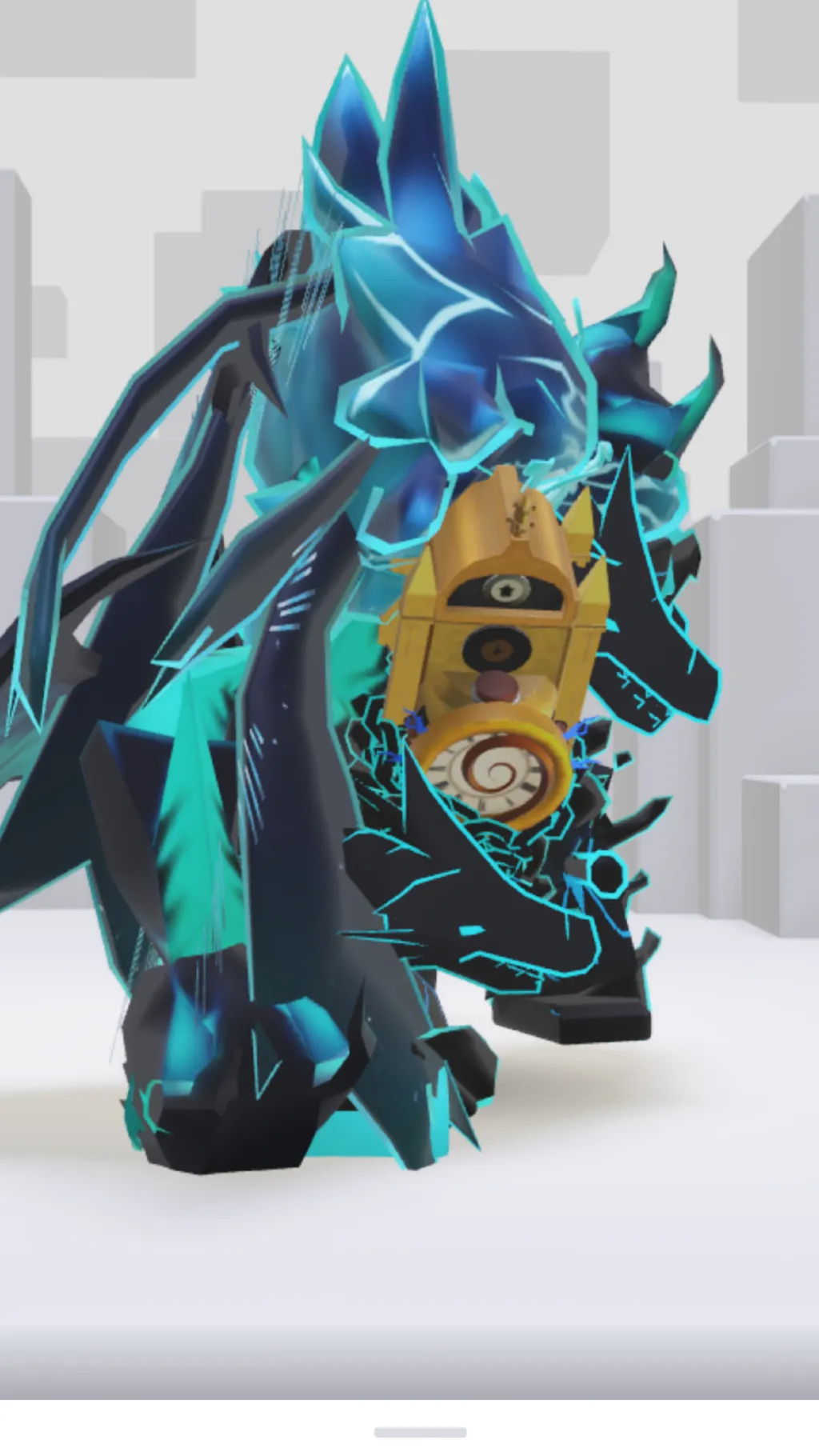 ai character: Blue person ￼ background