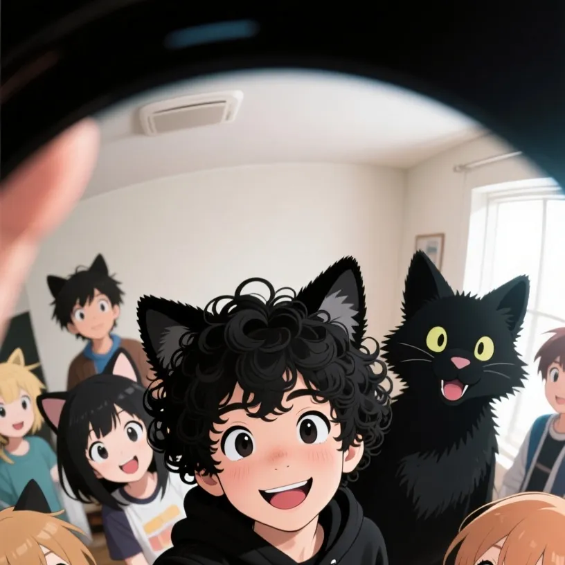 chat with ai character: hybrid school