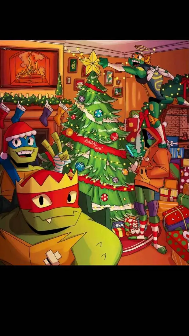 ai character: ROTTMNT Party!!?? background