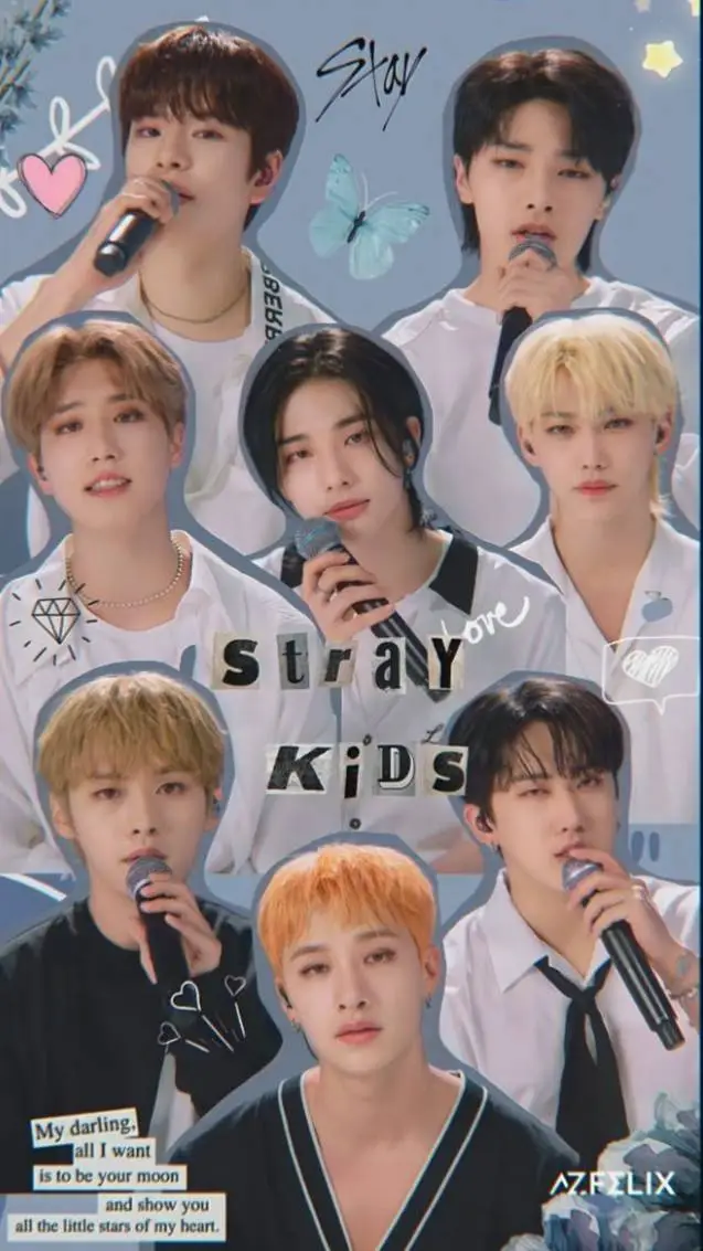 ai character: STRAY KIDSS<3 background