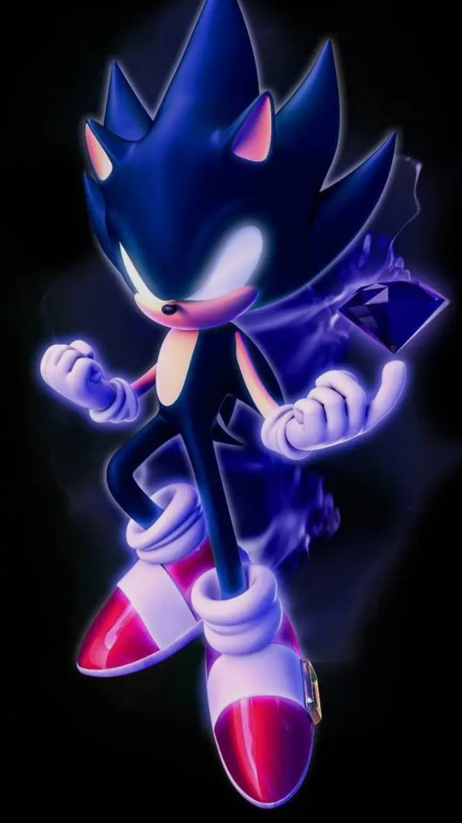 ai character: dark sonic background